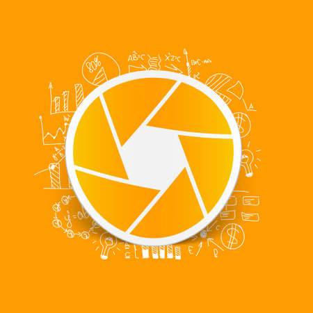 Drawing business formulas: photoのイラスト素材