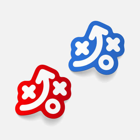 realistic design element: tacticsのイラスト素材