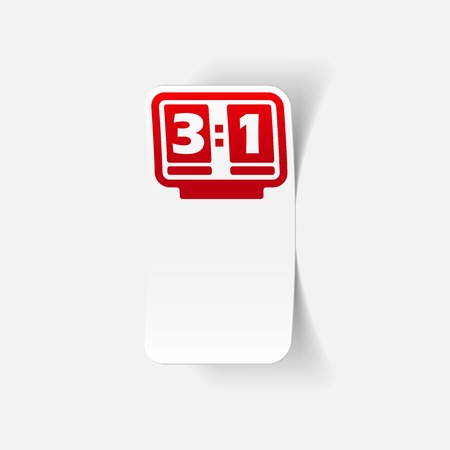 realistic design element: score boardのイラスト素材