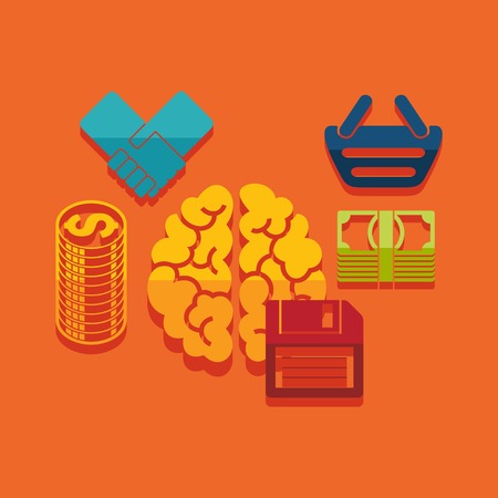 Set of business iconsのイラスト素材