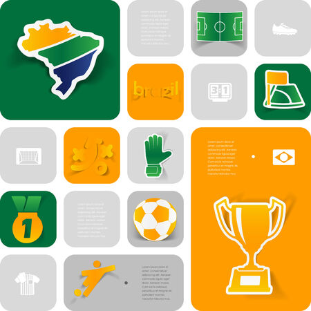 football, soccer infographicのイラスト素材