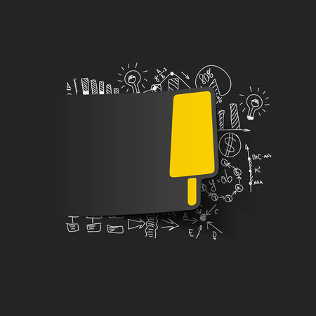 Drawing business formulas: iceのイラスト素材
