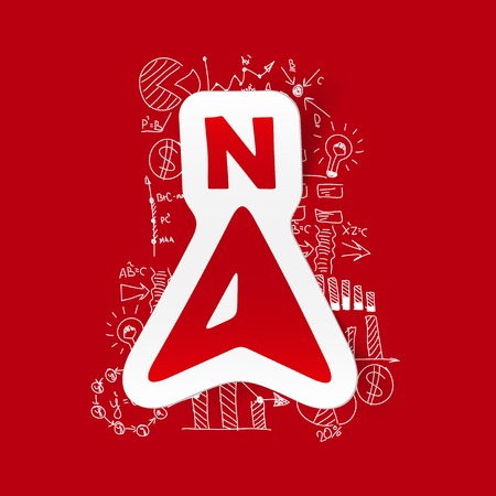 Drawing business formulas: compassのイラスト素材