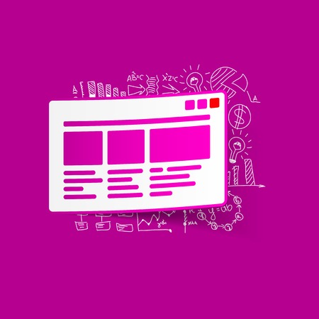 Drawing business formulas: interfaceのイラスト素材