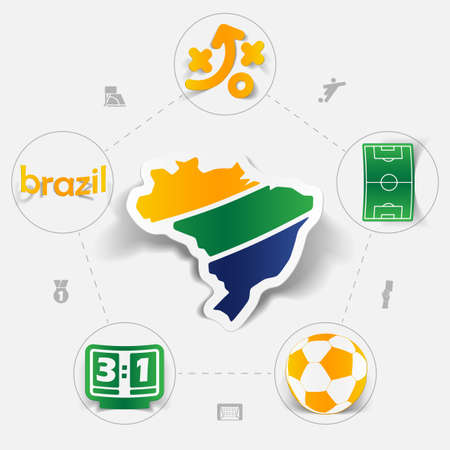 football, soccer infographicのイラスト素材