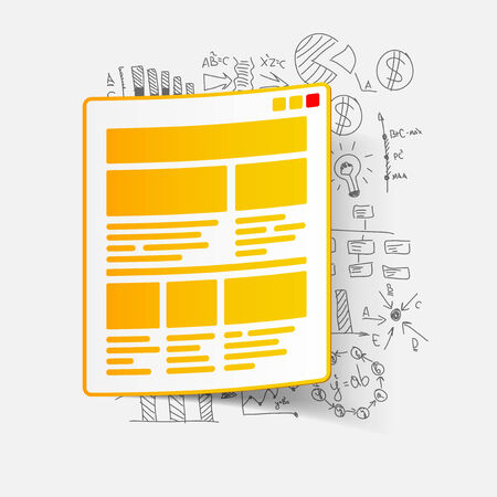Drawing business formulas: interfaceのイラスト素材