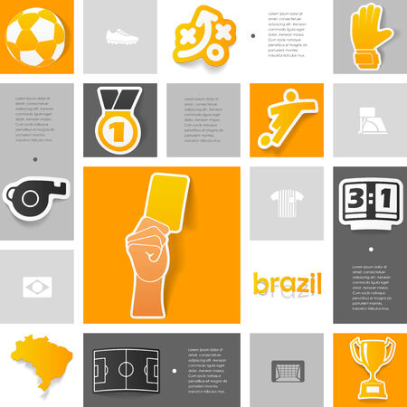 football, soccer infographicのイラスト素材