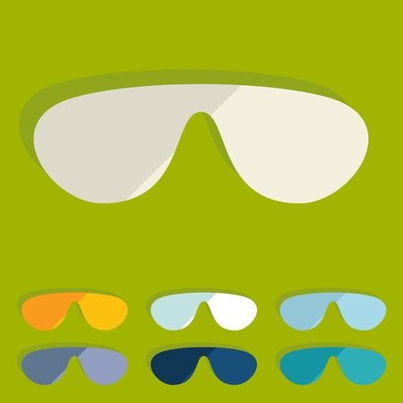 Flat design: sunglassesのイラスト素材