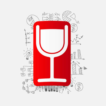 Drawing business formulas: cocktailのイラスト素材