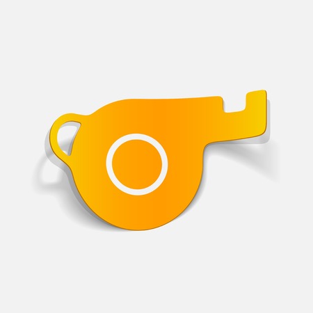 realistic design element: whistleのイラスト素材