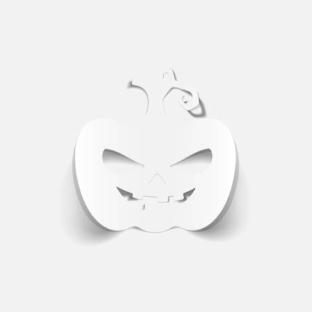 realistic design element: pumpkinのイラスト素材