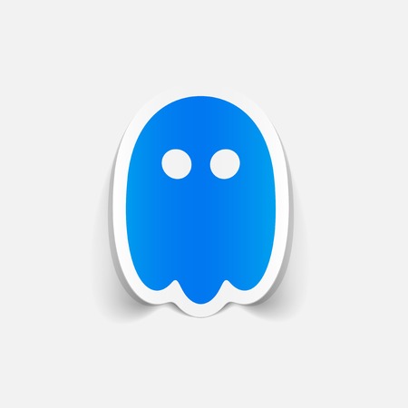 realistic design element: ghostのイラスト素材