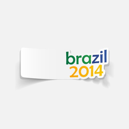 realistic design element: brazilのイラスト素材