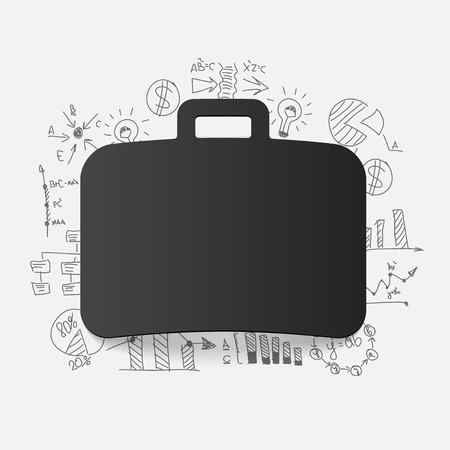 Drawing business formulas: portfolioのイラスト素材