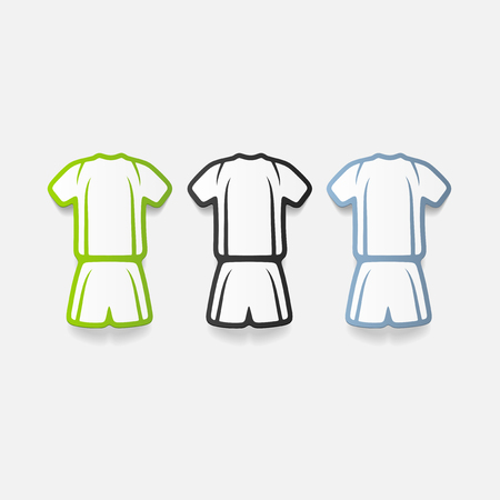 realistic design element: Football clothingのイラスト素材
