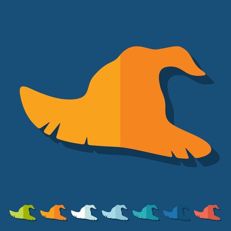 Flat design: witch hatのイラスト素材