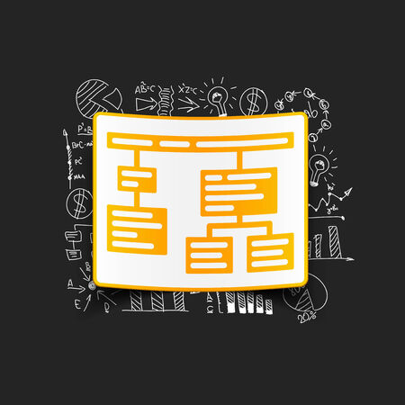 Drawing business formulas: chartのイラスト素材