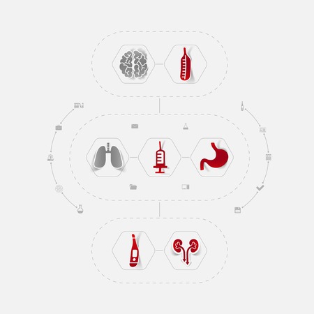 Set of medical iconsのイラスト素材