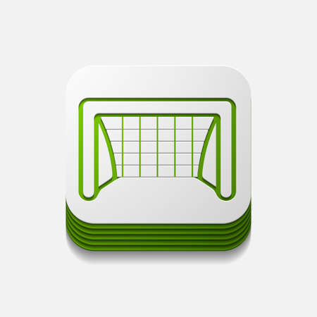 square button: gateのイラスト素材