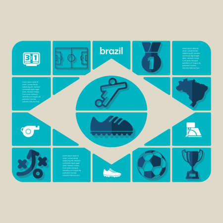 football, soccer infographicのイラスト素材
