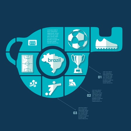 football, soccer infographicのイラスト素材
