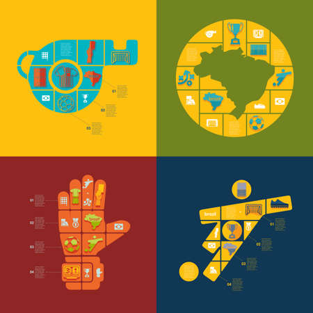 football, soccer infographicのイラスト素材