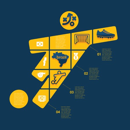 football, soccer infographicのイラスト素材