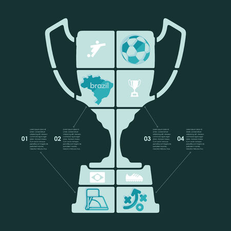 football, soccer infographicのイラスト素材