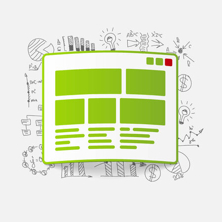 Drawing business formulas: interfaceのイラスト素材