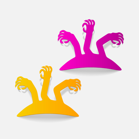 realistic design element: zombieのイラスト素材