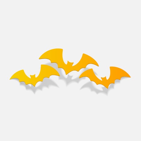 realistic design element: batのイラスト素材