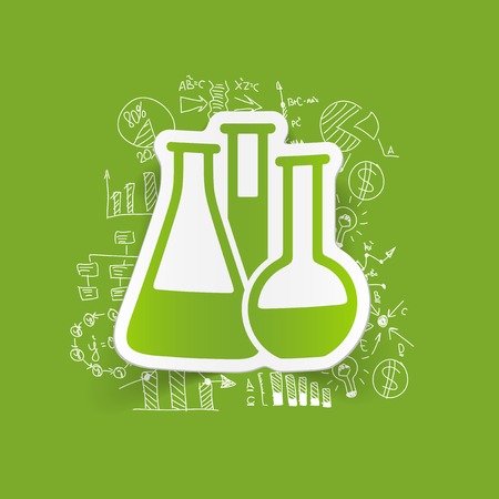 Drawing business formulas: tubeのイラスト素材