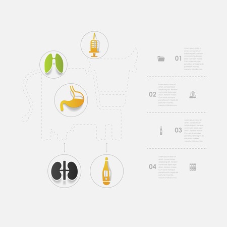 Set of veterinary iconsのイラスト素材