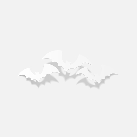 realistic design element: batのイラスト素材