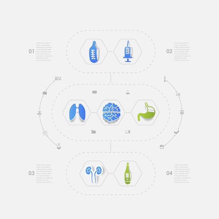 Set of medical iconsのイラスト素材