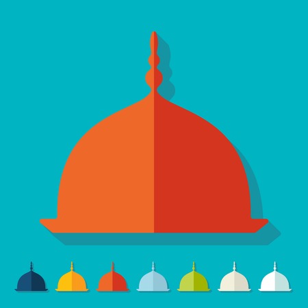Flat design: mosqueのイラスト素材