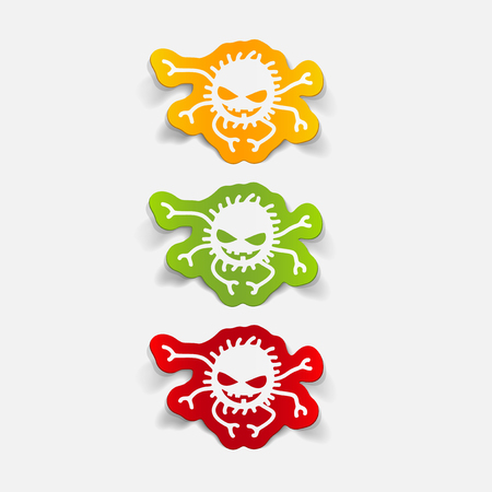 realistic design element: spiderのイラスト素材