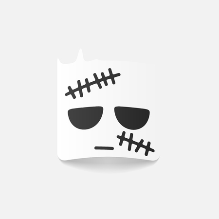 realistic design element: zombieのイラスト素材