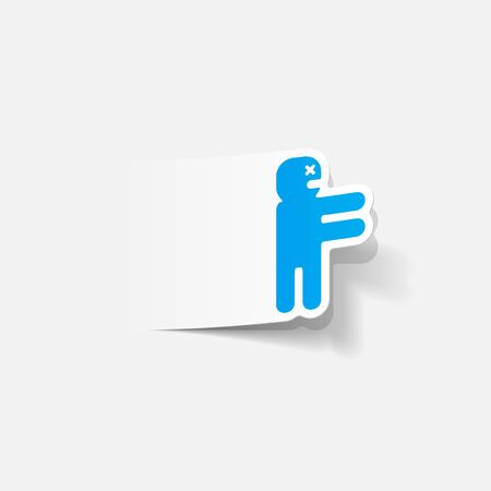 realistic design element: zombieのイラスト素材
