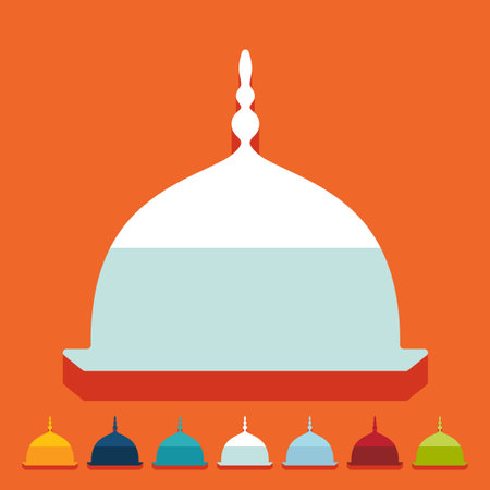 Flat design: mosqueのイラスト素材