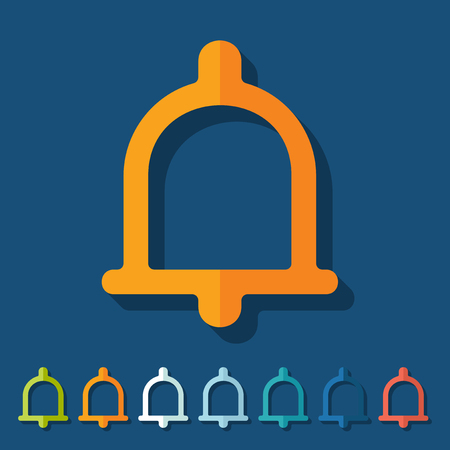 Flat design: bellのイラスト素材