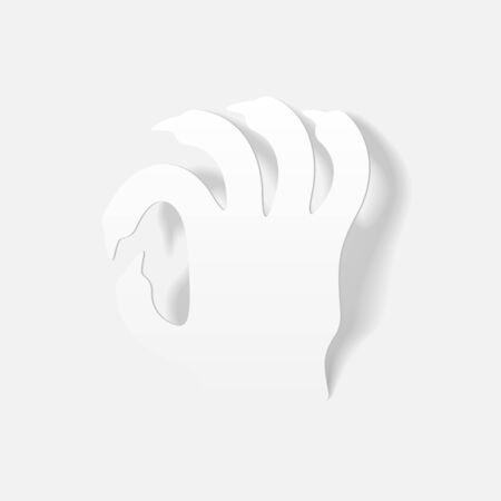 realistic design element: handのイラスト素材