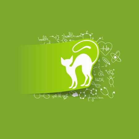 Drawing medical formulas: catのイラスト素材