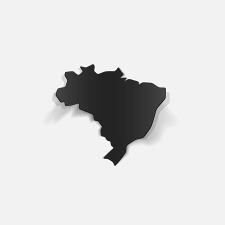 realistic design element: brazilのイラスト素材
