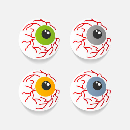 realistic design element: eyeのイラスト素材