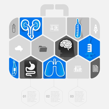 Set of medical iconsのイラスト素材