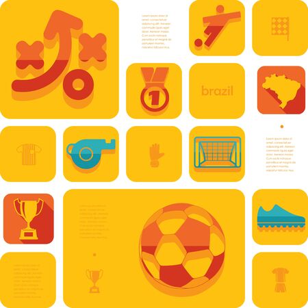 football, soccer infographicのイラスト素材