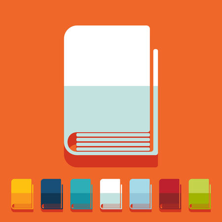 Flat design: bookのイラスト素材