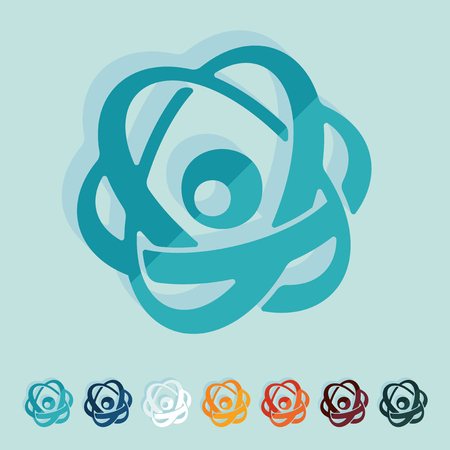 Flat design: atomのイラスト素材