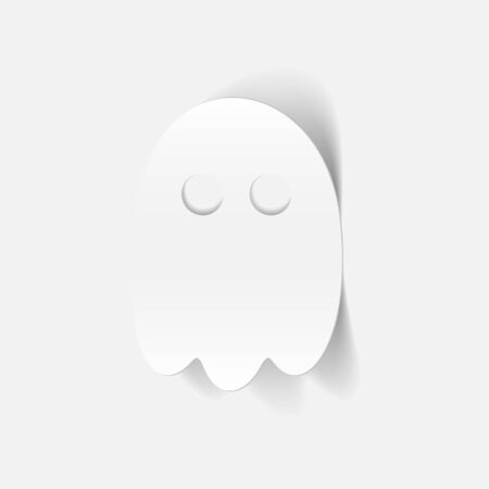 realistic design element: ghostのイラスト素材